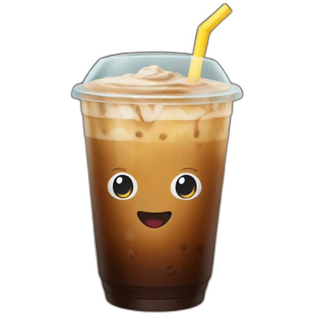 Iced coffee emoji