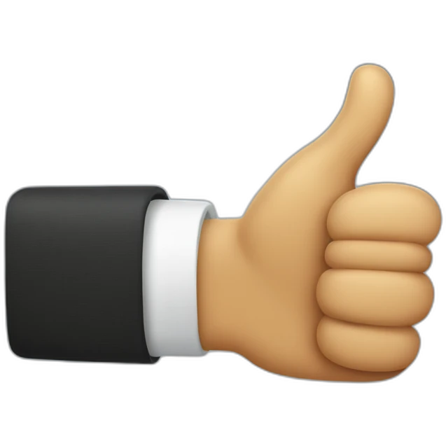 massive thumbs up emoji