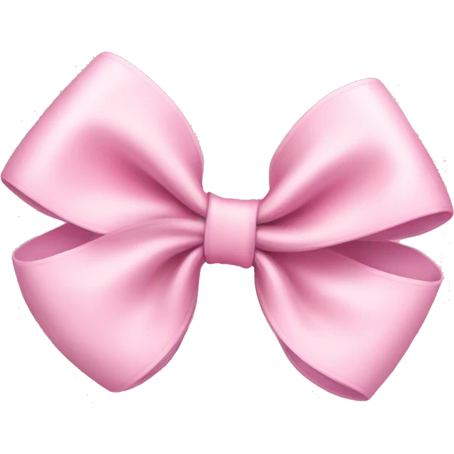Baby pink bow emoji