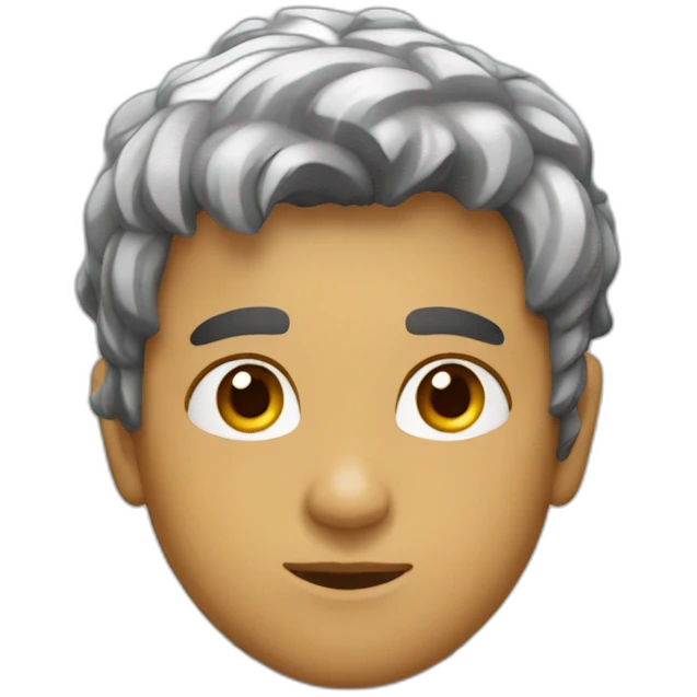joven pensando una idea emoji