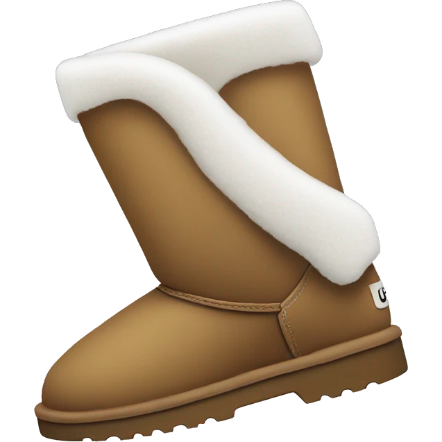 Ugg boots with snow on them emoji