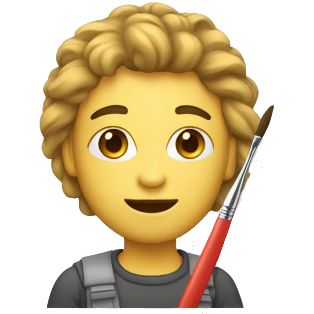 person with paintbrush emoji