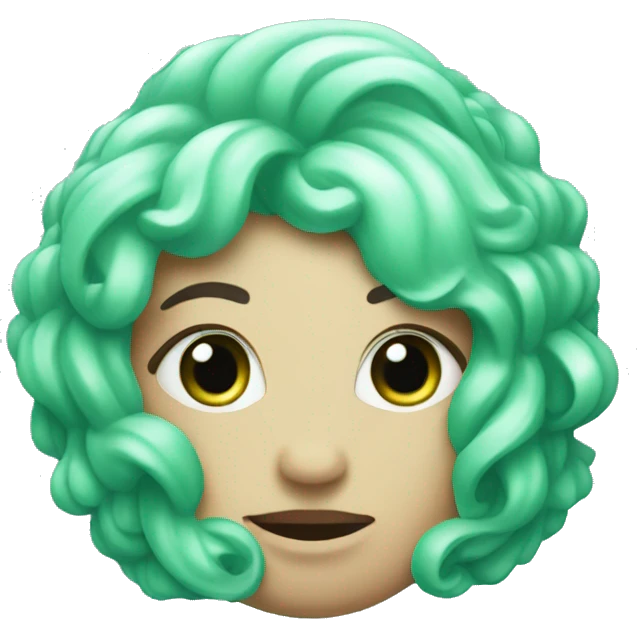 Mint green Pisces symbol  emoji