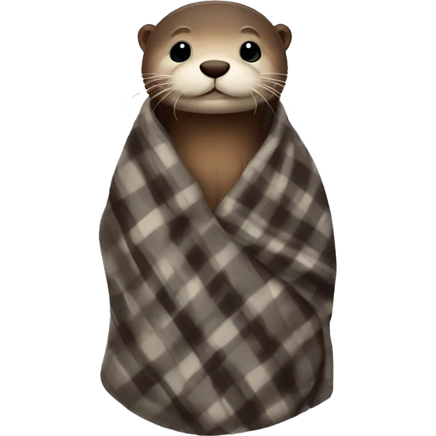 otter cozy in blanket emoji