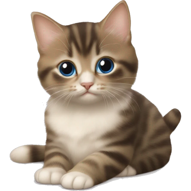 chaton qui fait caca et pipi en même temps et qui fait un poirier ￼ emoji