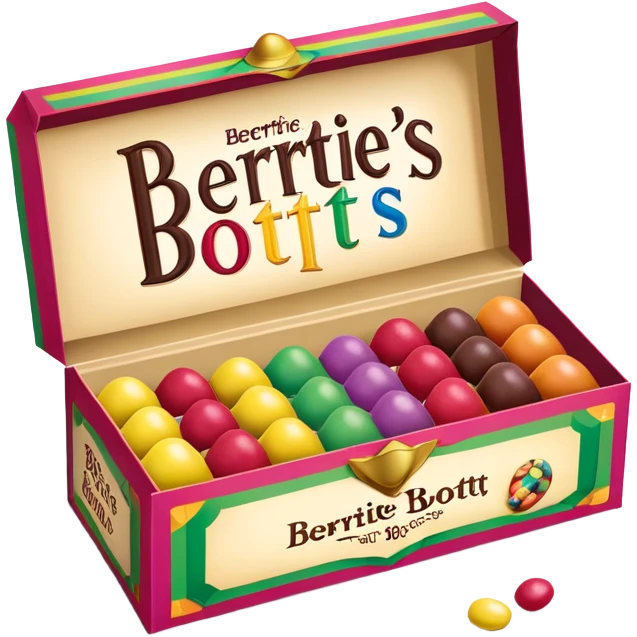 Bertie bott’s every flavour beans box emoji