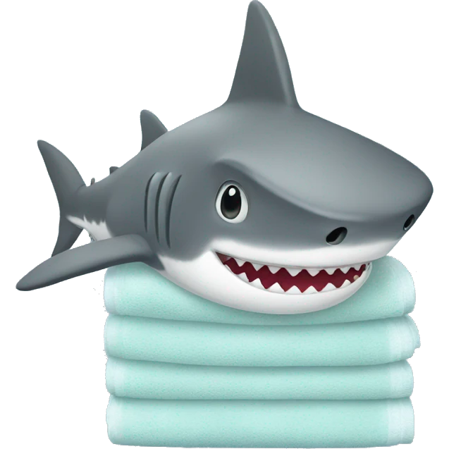 Shark with towel emoji