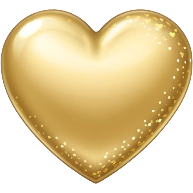 white heart with a gold sparkle emoji