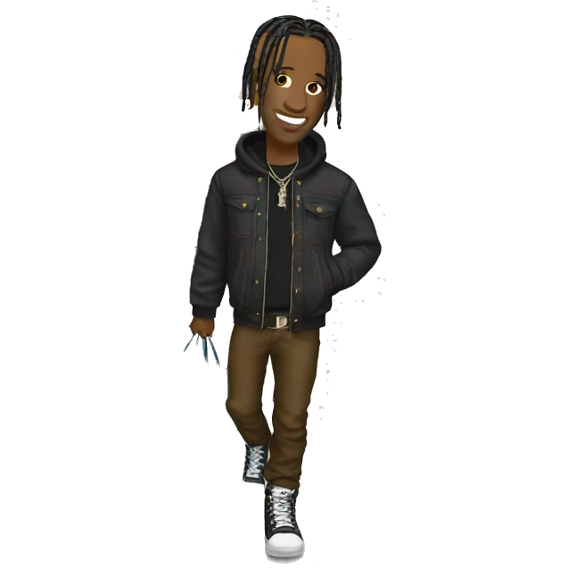 Travis Scott buying stuff emoji