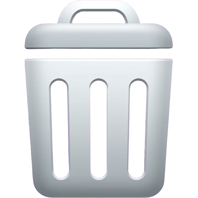 icon trash with background #6729D8 emoji