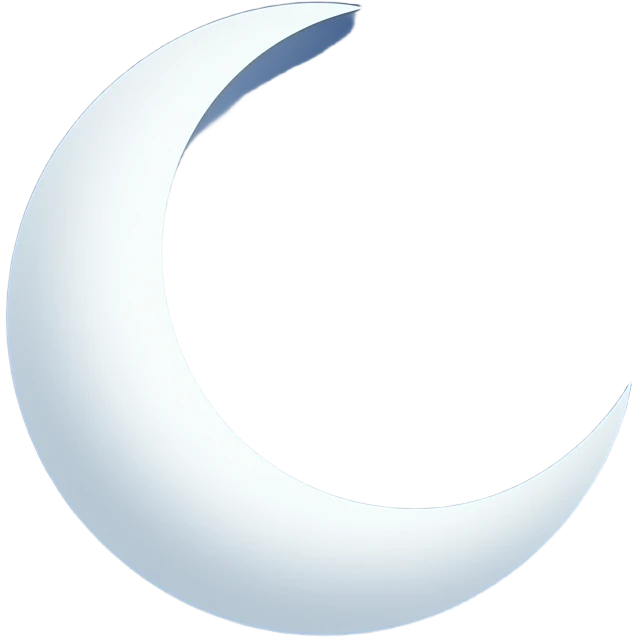 crescent moon in sky emoji