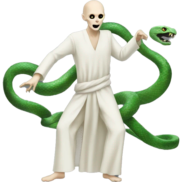 Voldermort dancing with snake emoji