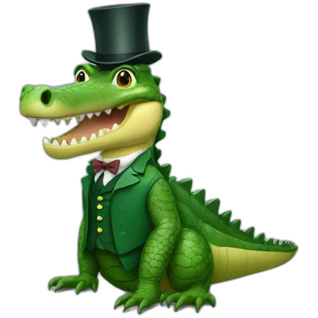 Sir crocodile  emoji