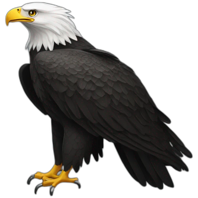Black eagle emoji