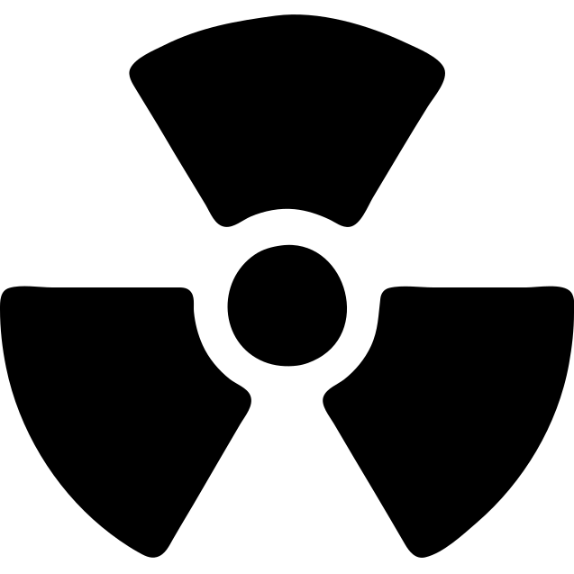 solid filled radiation symbol icon emoji