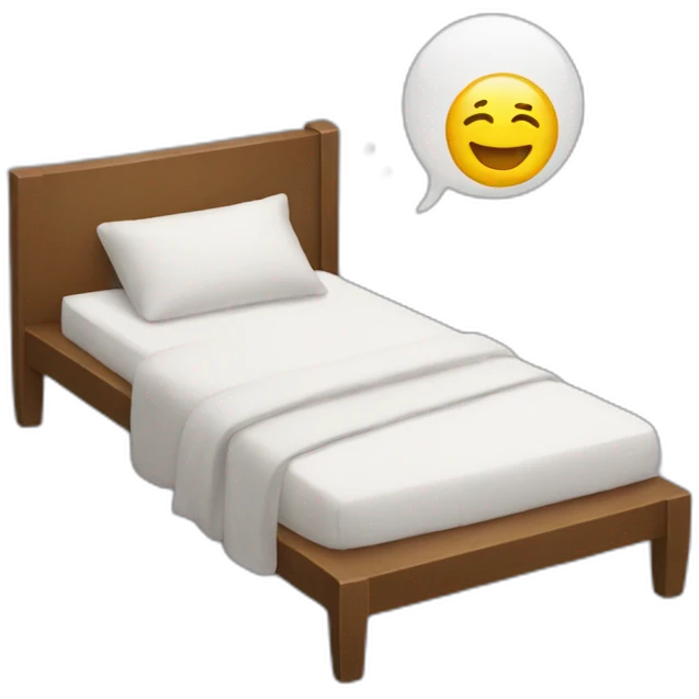 happy emoji+ relax+ bed emoji