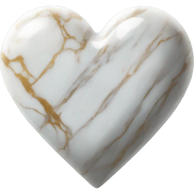 Marble heart emoji