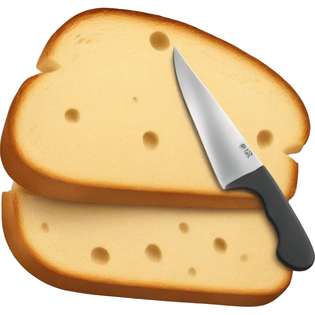 slice of bread with knife emoji