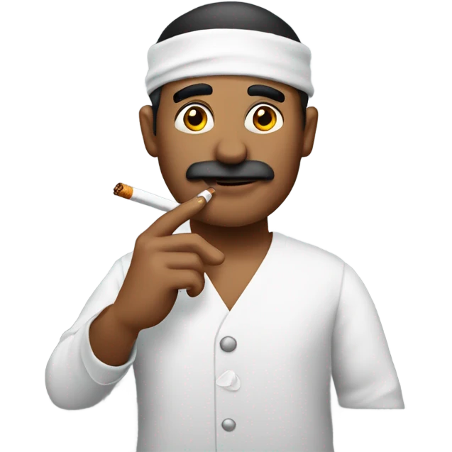 Turk with cigarette emoji