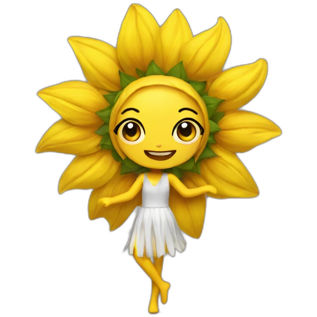 sunflower dancer emoji