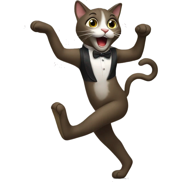 Dancing cat emoji