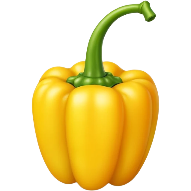 Yellow pepper: small stem emoji