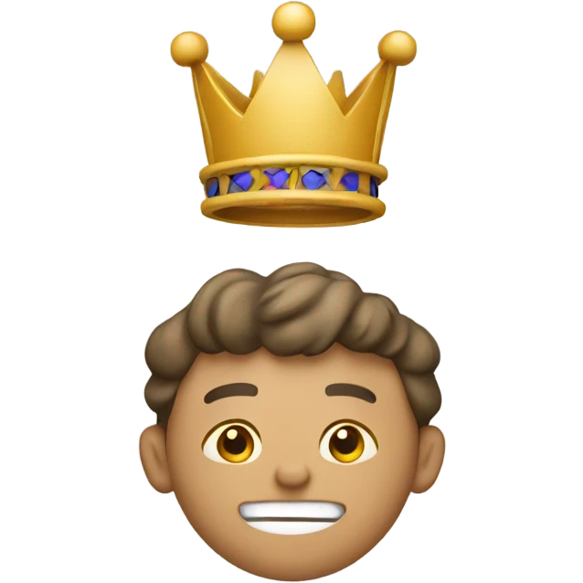 First basket man logo with a crown  emoji