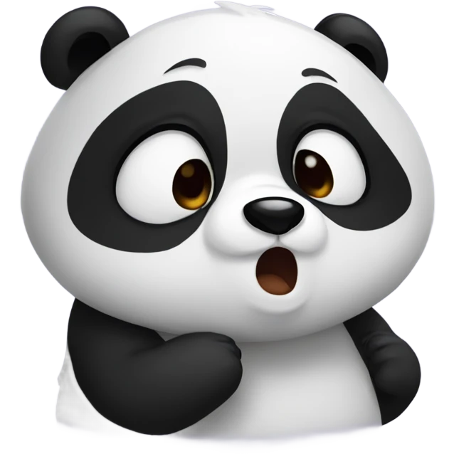 Panda crying no stop emoji