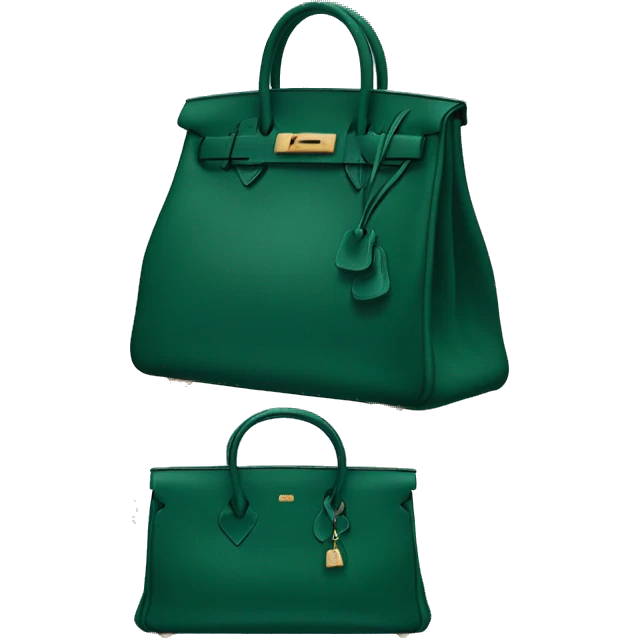 dark green hermes birkin bag emoji