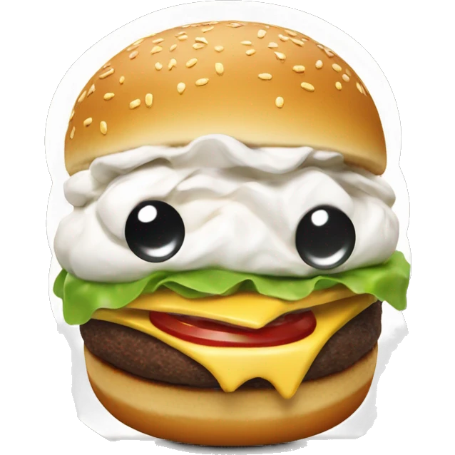 Icecream burger emoji