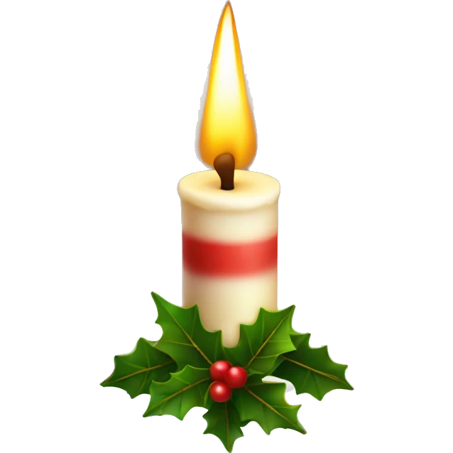 christmas candle emoji