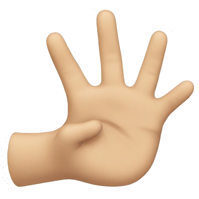 Hand making C shape emoji
