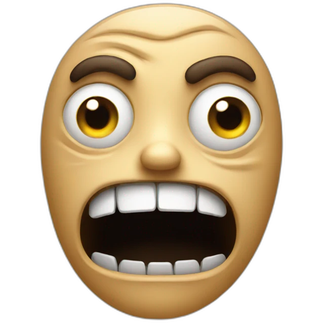 Scariest face emoji