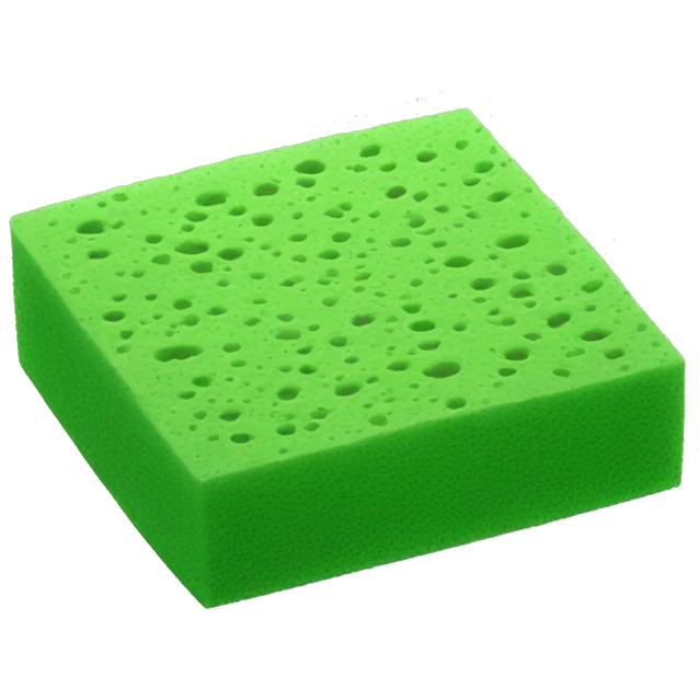 green flat square dish sponge emoji