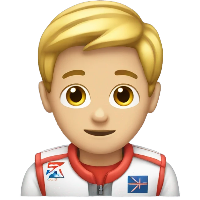 A boy karting  emoji