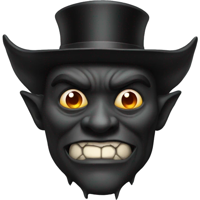 Demon with tophat emoji