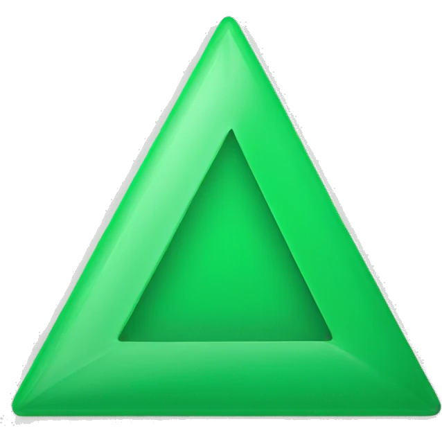 green triangle up emoji