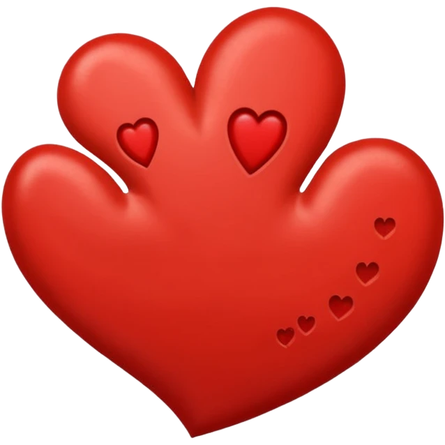 heart with a single large paw print emoji