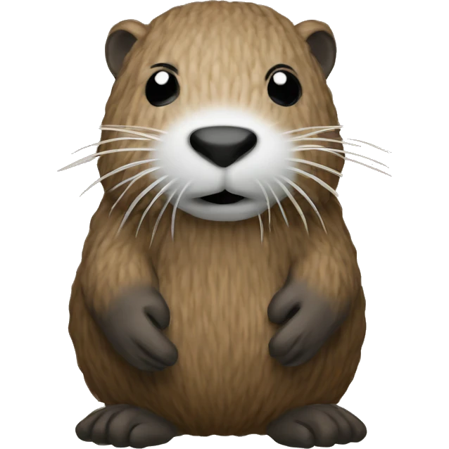 Nutria crochet emoji