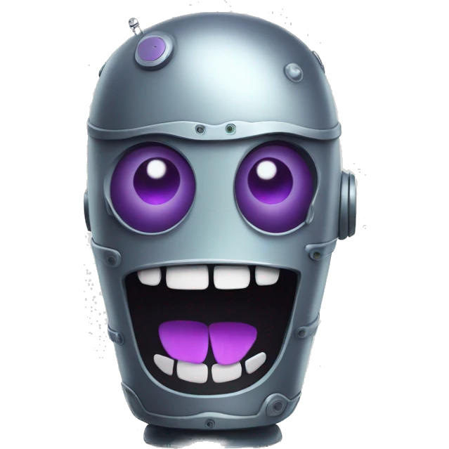 robot grimace shake emoji