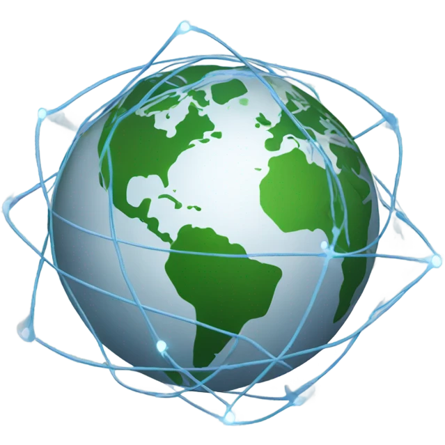 connected earth emoji