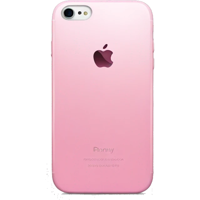 Pink iPhone emoji