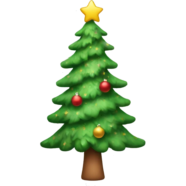 Cute Christmas tree emoji