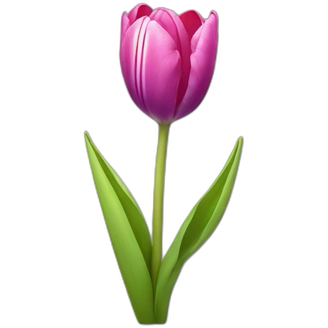 radiant tulip flower emoji