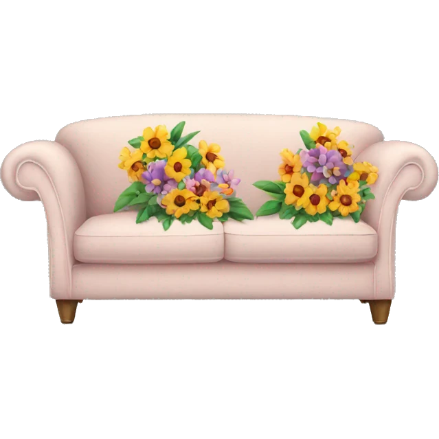 Couch-flowers emoji