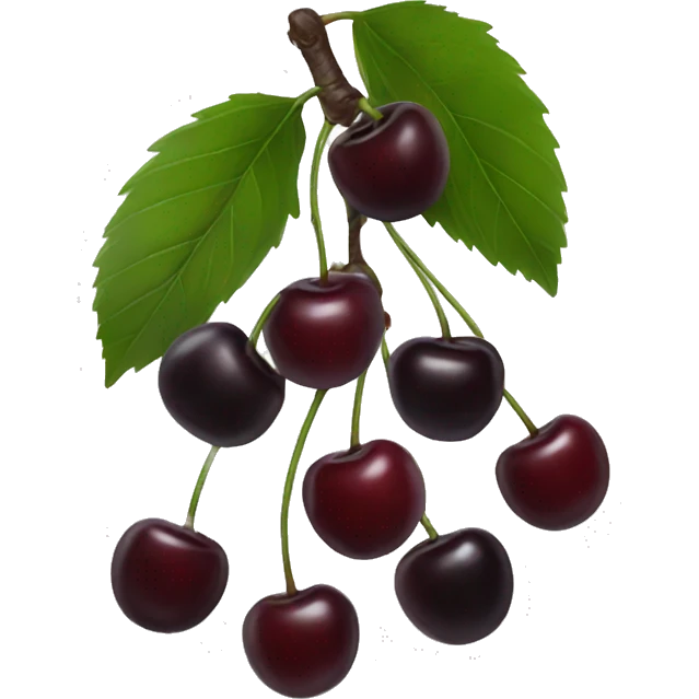 Black cherries  emoji