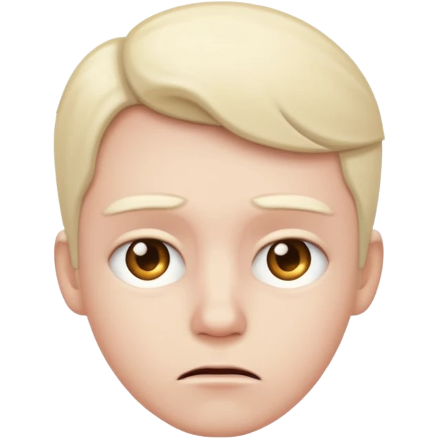 unhappy emoji