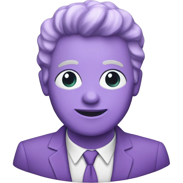 Un chet mauve emoji