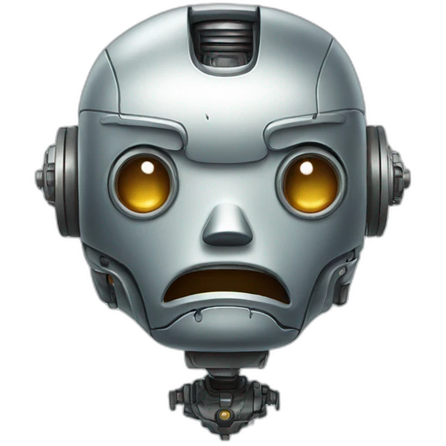 crying robot emoji