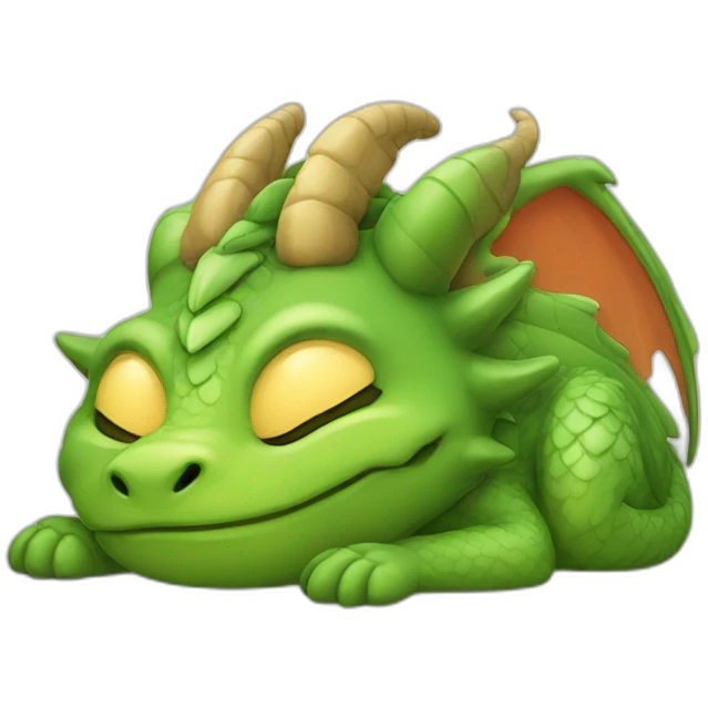 Dragon sleeping  emoji